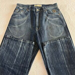 NWT Vintage Enyce Jeans Rare Faded Wash Y2K Denim Size 30x32 2000s Hip Hop Style